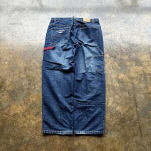 Crazy‎ Vintage Baggy Y2K Embroidered Polo Jeans